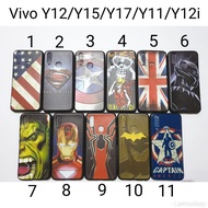 Case Hitam Superhero Vivo Y11/Y12i / Soft Case Vivo Y11/Y12i