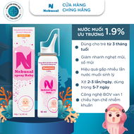 Xịt Rửa Mũi NEBUSAL 19% Ưu Trương Thông Nghẹt Mũi - Giảm Sổ Mũi Cho Trẻ Từ 3 Tháng