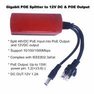 12V 1.2A Gigabit POE splitter IEEE802.3af 15V POE splitter extender