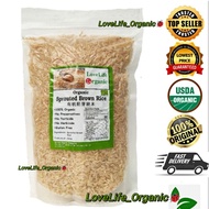LOVE LIFE ORGANIC SPROUTED BROWN RICE 有机胚芽糙米 1KG EXP:4/2026 Organic Brown Rice 有机糙米 Low GI 低糖米