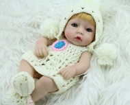 Boneka Silikon 10 Inch Mini Baby Reborn Girl Full Body Silicone 