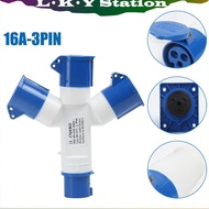 1PC Socket Plug Mounting Branch 3 16A 3Pin Industrial Mobile Mounting Socket Branch Plug T Industria