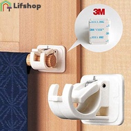 [ 2Pcs ] [ Self Adhesive Curtain Rod Bracket ] [ Fixings Hanging Rod Holder ] [ Wall Curtain Hanging Rod Clamp Hooks ]