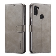 XICCI Retro Leather Case for Samsung A11/M11 Luxury Magnetic Phone Case Card Holder Wallet Cover for