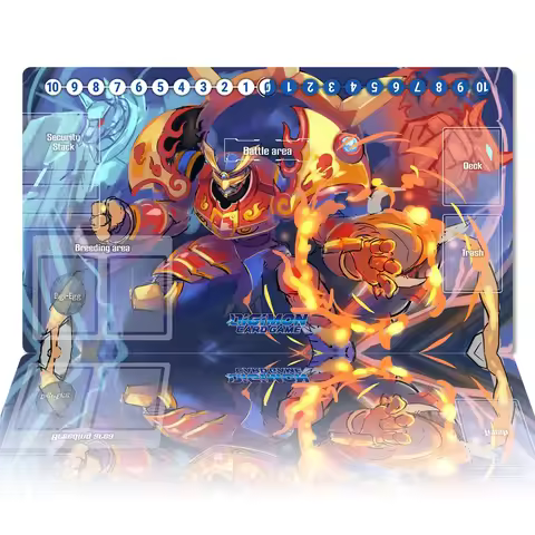 Board Game Digimon Playmat Susanoomon DTCG CCG Card Game Mat Anime Mouse Pad Custom Rubber Desk Mat 