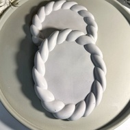 Twisted edge oval tray for home for decor decorative items