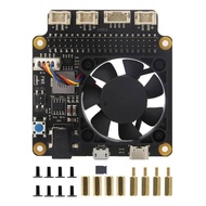 Geekworm Raspberry Pi X735 V3.0 Power Management Board with PWM Fan | Safe Shutdown | DC 6-30V In fo