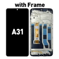LCD with FRAME for OPPO A31 Compatible For ORIGINAL LCD Skrin Touch Screen Replacement