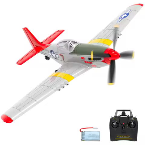 New P51D RC Airplane One-key Aerobatic 2-Ch/4-Ch RC Plane RTF Mustang Aircraft W/Xpilot Stabilizatio
