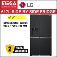 [END MAY]  LG GS-L6473EP 617L SIDE-BY-SIDE FRIDGE (2 TICKS) (NON-PLUMBING) + FREE $50 VOUCHER BY LG (UNTIL 31/05/2024)