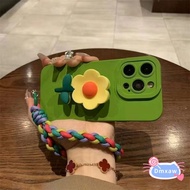 Flower Stand Silicone Phone Case For Samsung Galaxy S25 S24 S23 S22 Plus Ultra S25+ S24+ S23+ S22+ A