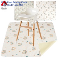 Baby Dining Chair Mat Non-Slip High Chair Food Catcher Waterproof Baby Splat Mat Portable High Chair Feeding Mat Reusable  SHOPCYC9711