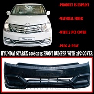 B1630 HYUNDAI STAREX 2008-2015 FRONT BUMPER WITH 2PC COVER FIBERGLASS SKIRT LIP BODYKIT