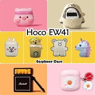 【Discount】For Hoco EW41 Case Earphone Case Summer Style Cartoon Soft Silicone Casing