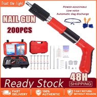 【Free 200 Nails】Mini Manual Steel Nails Gun Tufting Gun Nail Gun Steel Rivet Gun Concrete Rivet Tool