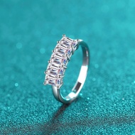 X-088 925 Sterling Silver Women's Ring, 2.5 Carat All Moissanite (Including Certificate)