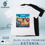 ESTONIA 12 SOUVENIR T-Shirt Cotton Combed 24s SOUVENIR PREMIUM GIFT