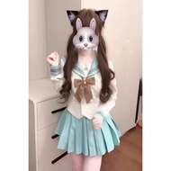 JK Uniform Bow Top Set - Pleated Skirt Sailor Suit for Women