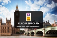 4G SIM Card (MY Delivery) for Europe, Russia &amp; Bosnia-Herzegovina