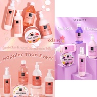 Scarlett Whitening Happy Charming Jolly Loving Series (Body Cream Serum Body Scrub/ Body Lotion/ Bri