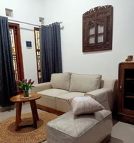 sofa tamu minimalis 2 seater plus puff