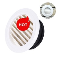 Exterior Wall Air Vent Grille Plastic Round Air Exhaust Vent Grille Ducting