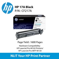 HP Original Toner : HP 17A Black laserJet Toner : 1600pgs : CF217A : 2 Yrs Warranty