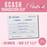 gcash transaction slip/ gcash cash in cash out form