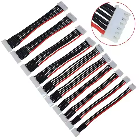 10pcs RC FPV Battery Balance Head Extension Line Cable 2S -7.4V / 3S-11.1V / 4S-14.8V /5S-18.5V / 6S