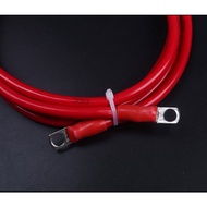 High Current 35mm2 50mm2 Battery Cable Silicone Wire 2AWG 1AWG M8 M10 Cable Lug use for UPS Battery 