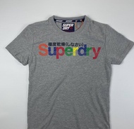 Superdry Extremely Dry Retro Grey Style Printed Short Sleeve T-shirt for Men and Women