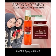 AMORA WHITENING SPRAY & CREAM PEMUTIH NANO AMORA(ORIGINAL)