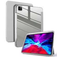 Shockproof Solid Color Acrylic 1pc Transparent Gray Acrylic Protective Case With Tri-Fold Cover Comp