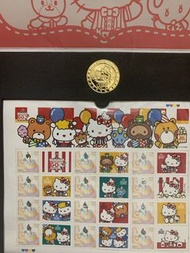 Hello kitty2014 年絕版限定郵票連金幣，值得收藏