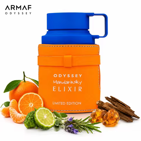ARMAF Odyssey Mandarin Sky Elixir Limited Edition Perfume 100ml 3.4Oz Eau De Parfum for Men Long Las