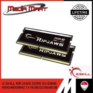 G.SKILL RIPJAWS DDR5 SO-DIMM 1X16GB/32GB/48GB | 5600MHZ/4800MHZ LAPTOP RAM