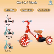 3 in1 Tricycle Kids Push Bike Balancing Bike Walker Basikal 3 roda basikal Budak