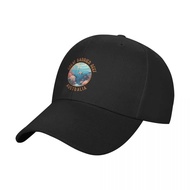 Great Barrier Reef Australia Retro Distressed Circle Baseball Cap Hat Baseball Cap fishing hat Man W