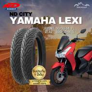 ยางนอก ND City สำหรับรถรุ่น Yamaha Lexi หน้า 90/90-14 TL หลัง 100/90-14 TL ไม่ต้องใช้ยางใน