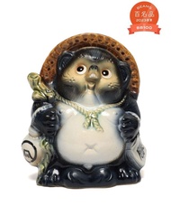 日本 代購 日本製 BEAMS JAPAN 別注 信樂燒 必勝 藍 陶器 擺設 裝飾 狸貓 求福