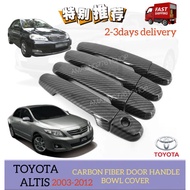 AMAZING TOYOTA ALTIS CARBON FIBER DOOR HANDLE COVER CAR ACCESSORIES 2003 2004 2005 2006 2007 2008 20