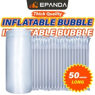 50m Bubble Wrap Air Inflatable Packaging Roll Shockproof Cushion Ecom Packing Wrap Barang Fragile