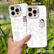 ETERNAL IMD SHINCHAN AND CHIBI MARUKO-CHAN CASE poco F3 F4 F5 F6 GT C40 C65 C75 M2 M3 PRO 5G CASING