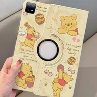 24 Hours iPad gen11 Air8 Case 360 Rotation Winnie The Pooh gen8 pro11 Air7 mini7 gen12 Air6 iPad Cas