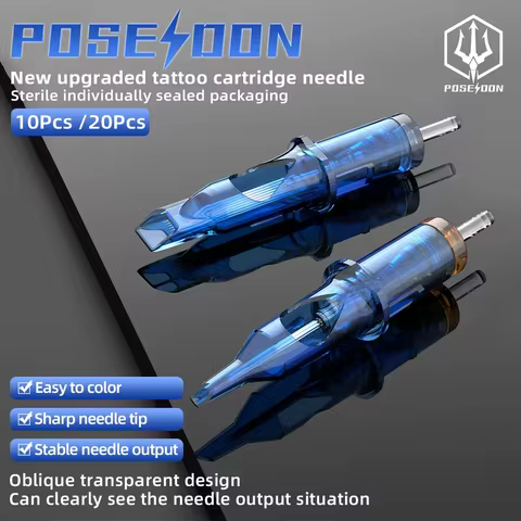 Tattoo Needle POSEIDON V3 10Pcs Tattoo Needle For Permanent Makeup Tattoo Machine Disposable Safety 