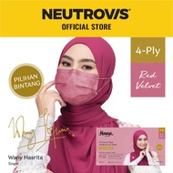Himaya 4-Ply Hijab Premium Medical Face Mask - Red Velvet (HIMAYA)