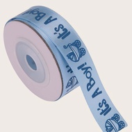 1roll Slogan Graphic Baby Shower Ribbon