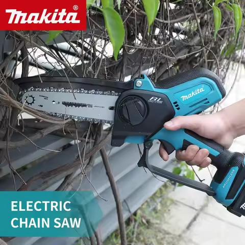 Makita Electric Chain Saw:20MM Stroke,8.0M/S Speed,equipped with Anti-Flying Splash Baffle and Autom