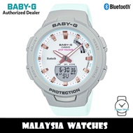 (OFFICIAL WARRANTY) Casio Baby-G BSA-B100MC-8A G-Squad Bluetooth Step Tracker Pastel Blue Resin Watch BSAB100 BSA-B100 BSA-B100MC BSAB100MC-8A BSA-B100MC-8ADR