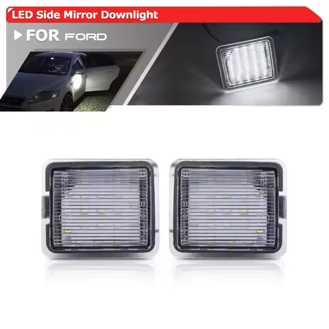 2x For Ford Focus 3 Escape 3 Mondeo 4 5 Kuga 1 2 Galaxy 2 C-Max S-Max Led Side Downlight In Mirror P